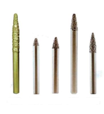 6mm 12mm limpam a cabeça e Diamond Carving Burrs soldados da gravura do computador