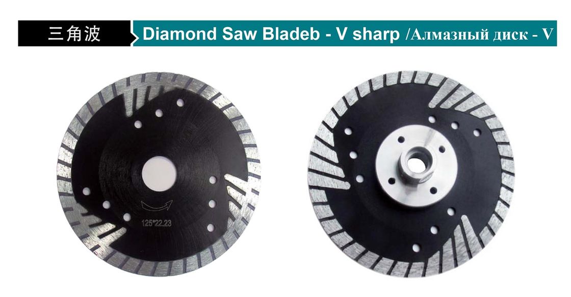 105 a 230mm B-V Sharp Diamond Stone Cutting Disc Blade para a serra circular