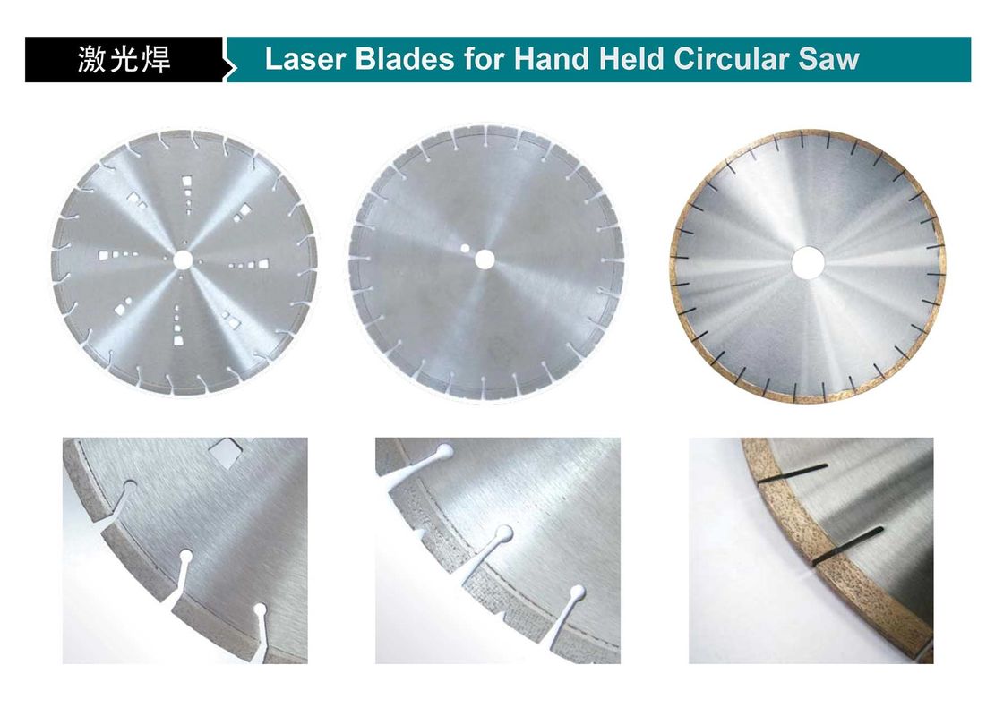 núcleo de aço de Diamond Saw Blade Wave Turbo da soldadura de laser de 105mm 4in