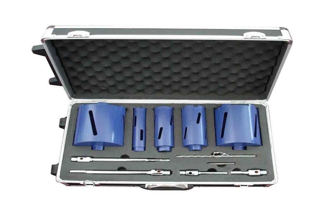 11pcs ajustou bocados de broca secos do núcleo ajustou Diamond Drill Bits For Glass